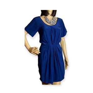 Amanda Uprichard Blue 100% Silk Dress Size 0-2